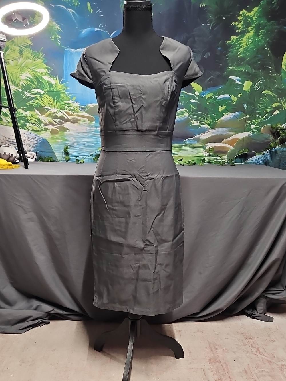 Women's Gray Midi Dress